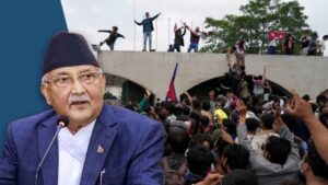 Gen z के विरोध प्रदर्शन से बिगड़े हालात pm ओली ने बुलाई इमरजेंसी बैठक
