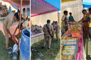 नौतनवा इंटर कालेज में सजी पटाखों की दुकानें 2