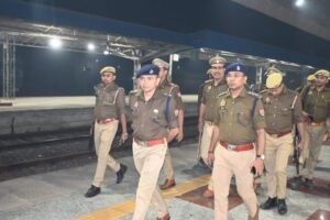 SP सोमेंद्र मीना आनंद नगर रेलवे स्टेशन का निरीक्षण किया गया