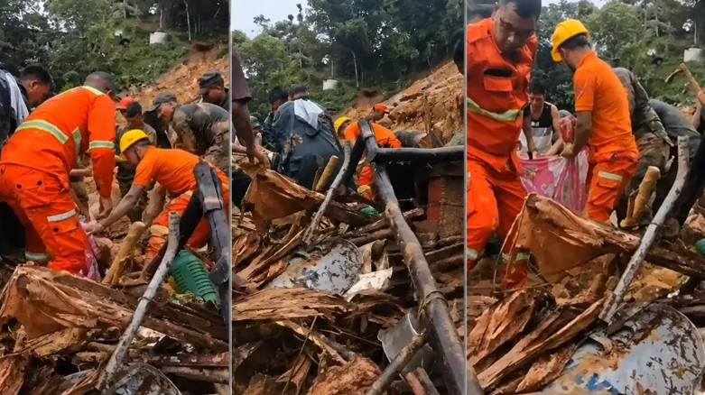 नागालैंड के मोन में भीषण लैंडस्लाइड से भारी तबाही
